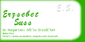 erzsebet suss business card